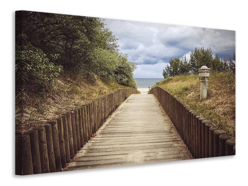 Tableau sur toile Le chemin des dunes