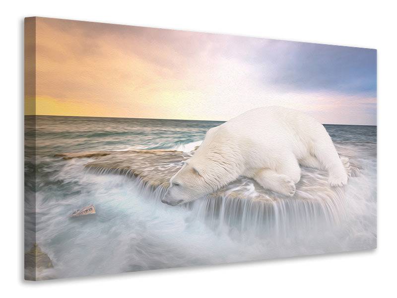 Tableaux sur toile L'ours polaire et la mer