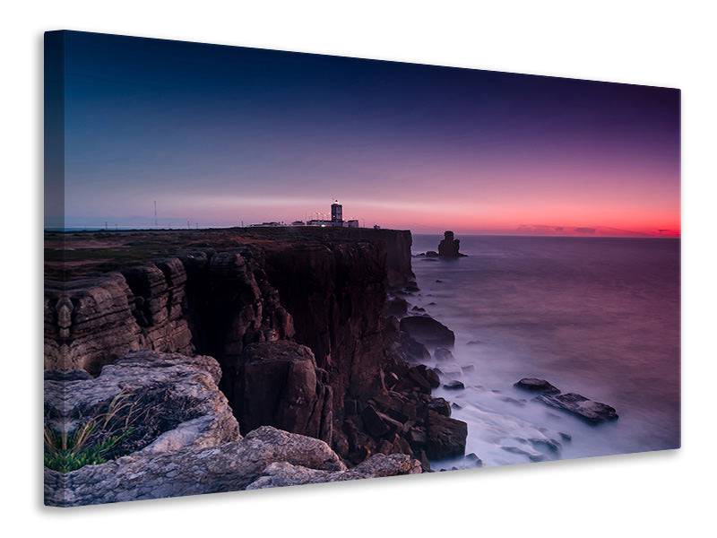 Canvas print The lighthouse at dusk