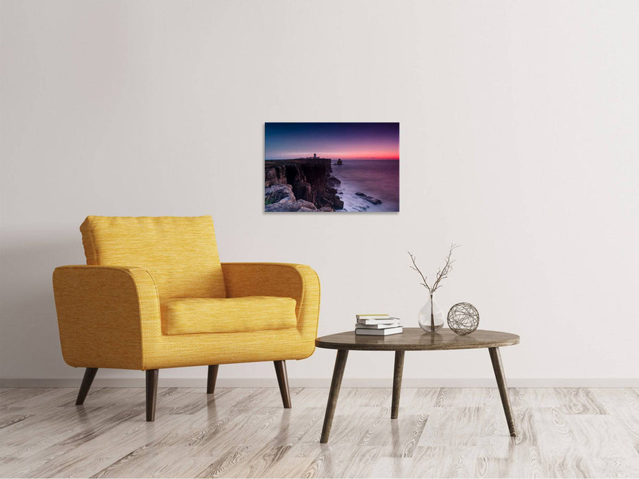 Canvas print The lighthouse at dusk