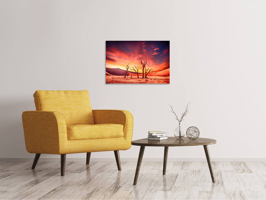 Canvas print Colorful desert