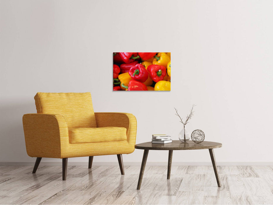 Canvas print Fresh sweet peppers