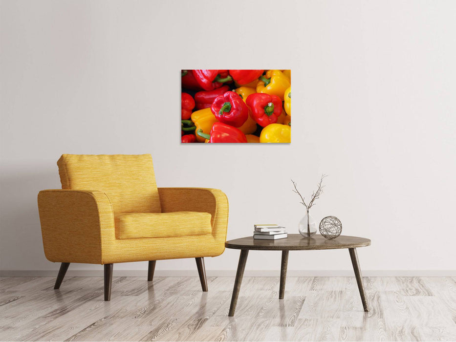 Canvas print Fresh sweet peppers