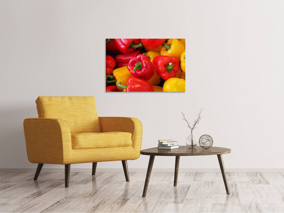 Canvas print Fresh sweet peppers