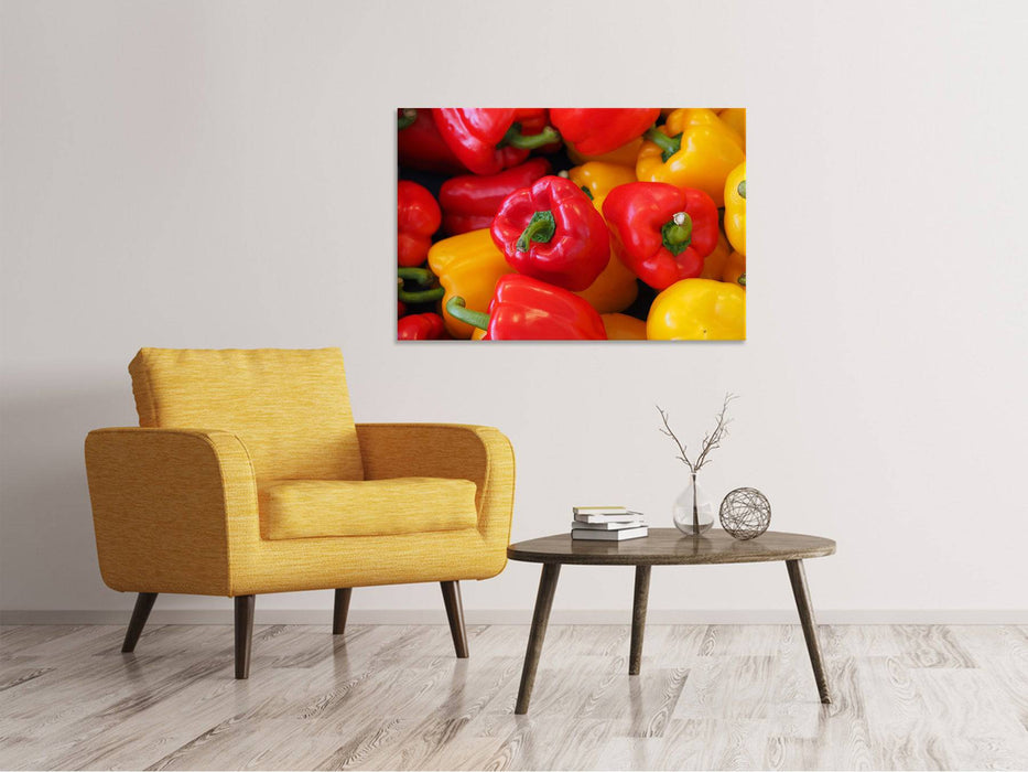 Canvas print Fresh sweet peppers