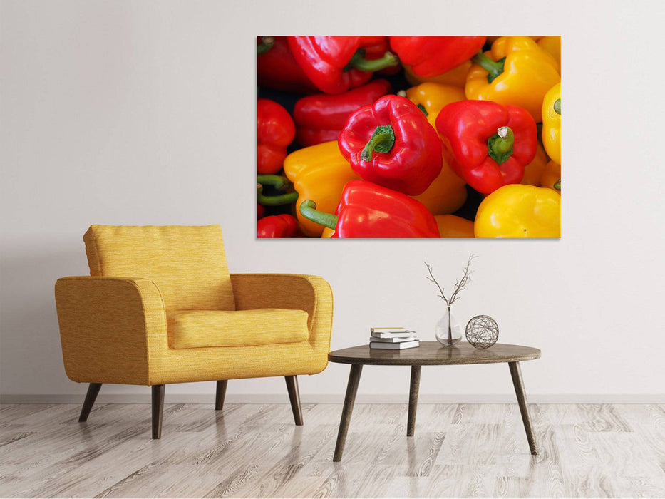 Canvas print Fresh sweet peppers