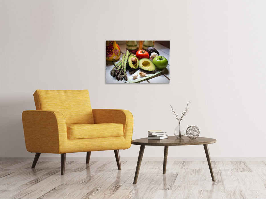 Canvas picture Fresh vegetables XL