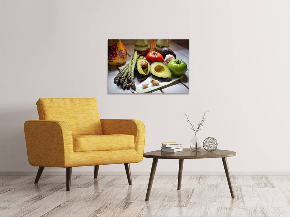 Canvas picture Fresh vegetables XL