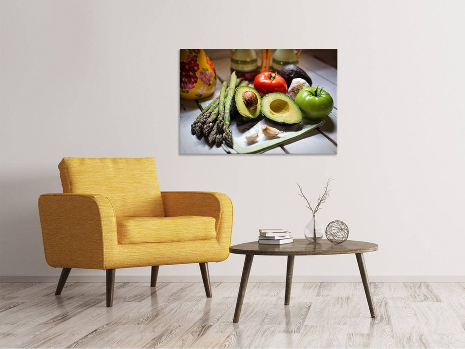 Canvas picture Fresh vegetables XL