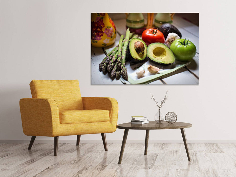 Canvas picture Fresh vegetables XL