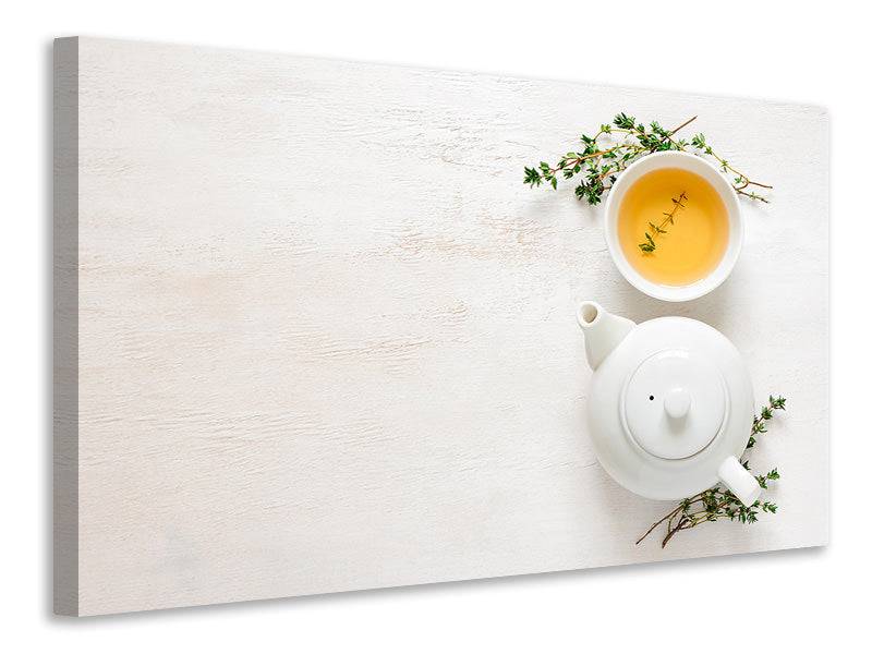 Canvas print Healthy green tea