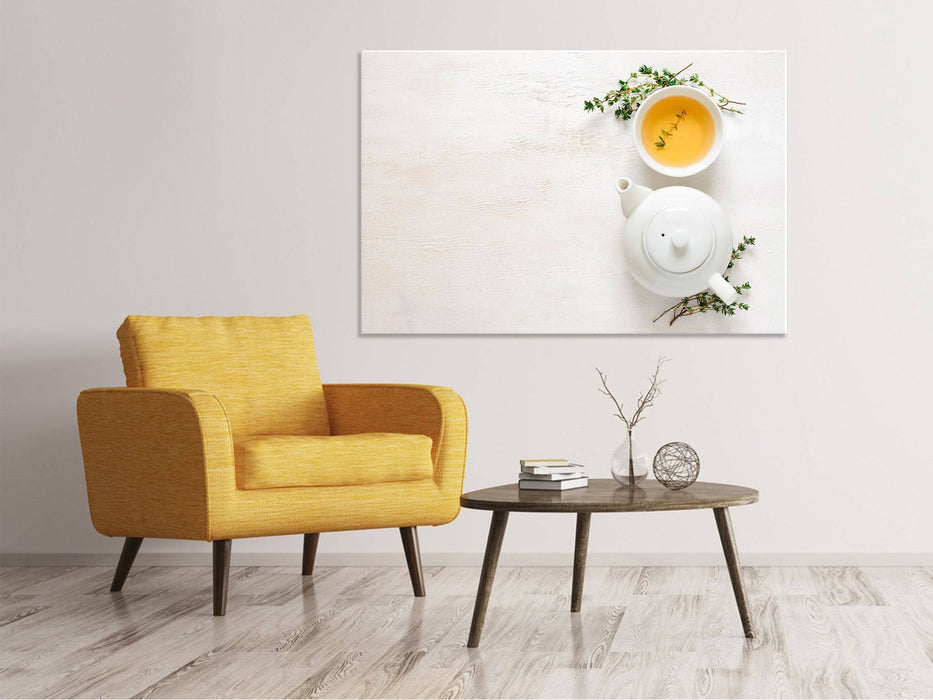 Canvas print Healthy green tea