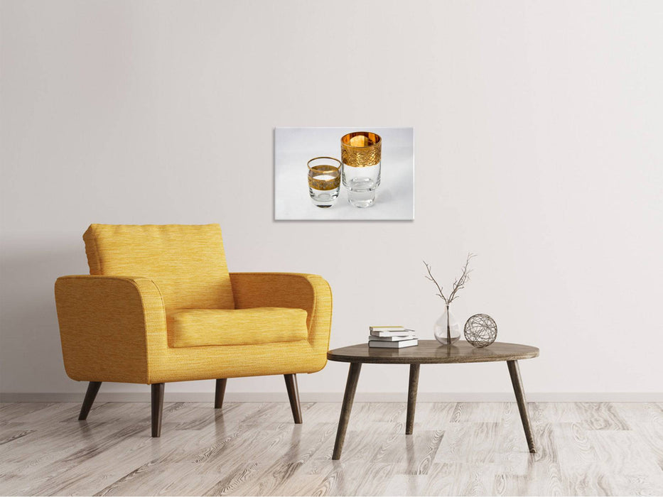 Tableaux sur toile Lunettes avec de l'or