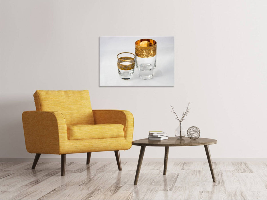 Tableaux sur toile Lunettes avec de l'or