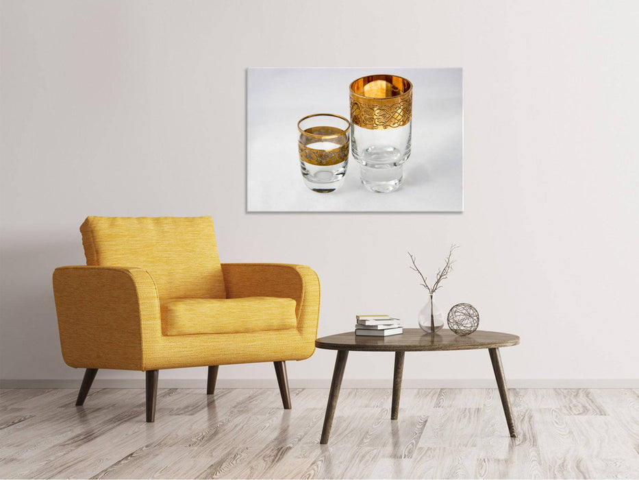 Tableaux sur toile Lunettes avec de l'or