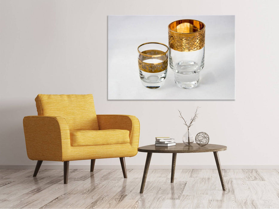 Tableaux sur toile Lunettes avec de l'or