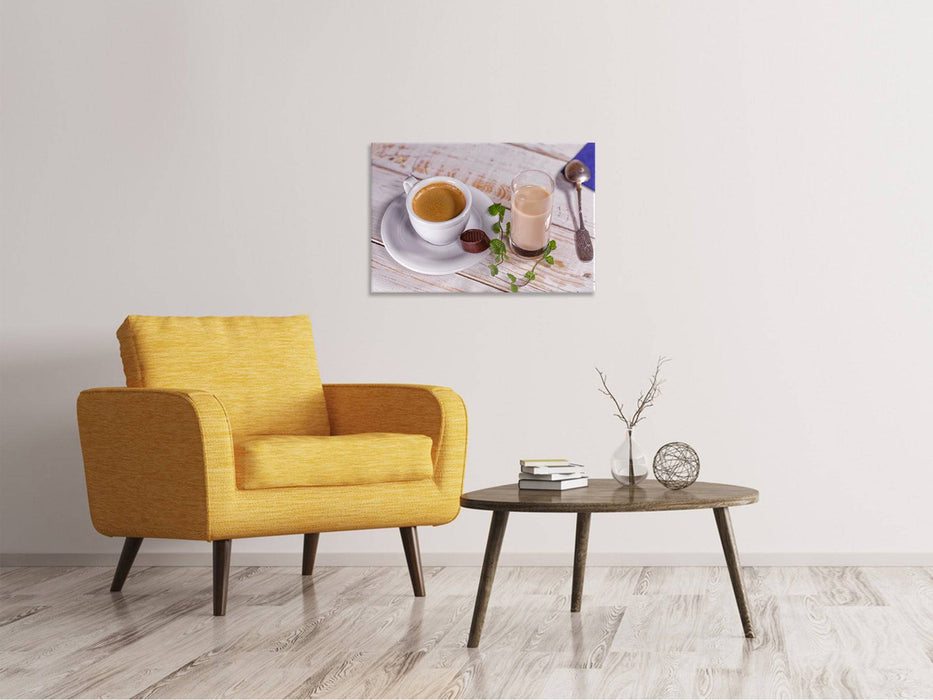 Canvas print Favorite drink coffee