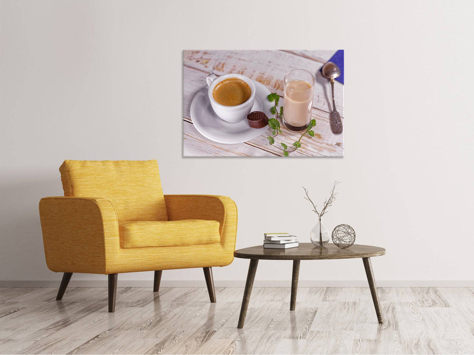 Canvas print Favorite drink coffee