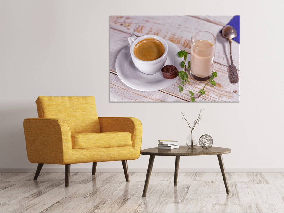 Canvas print Favorite drink coffee