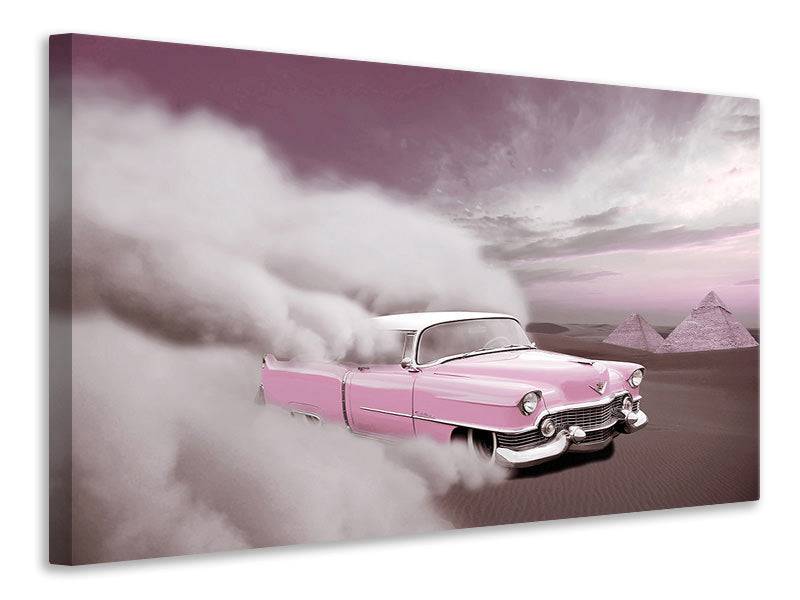 Canvas print Vintage car in the desert sand