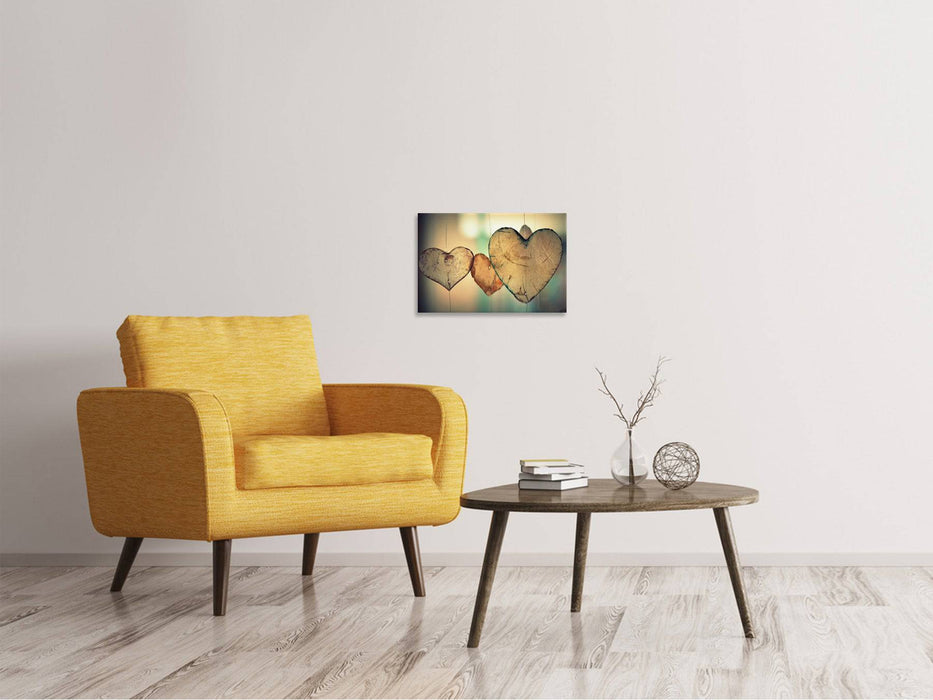 Tableaux sur toile Beaux coeurs