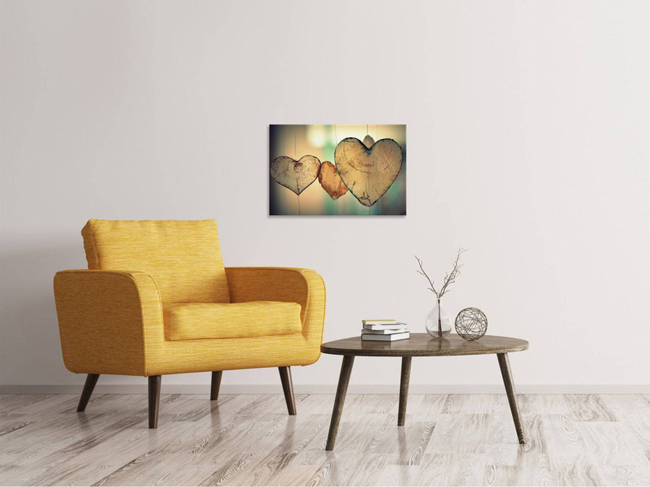 Tableaux sur toile Beaux coeurs