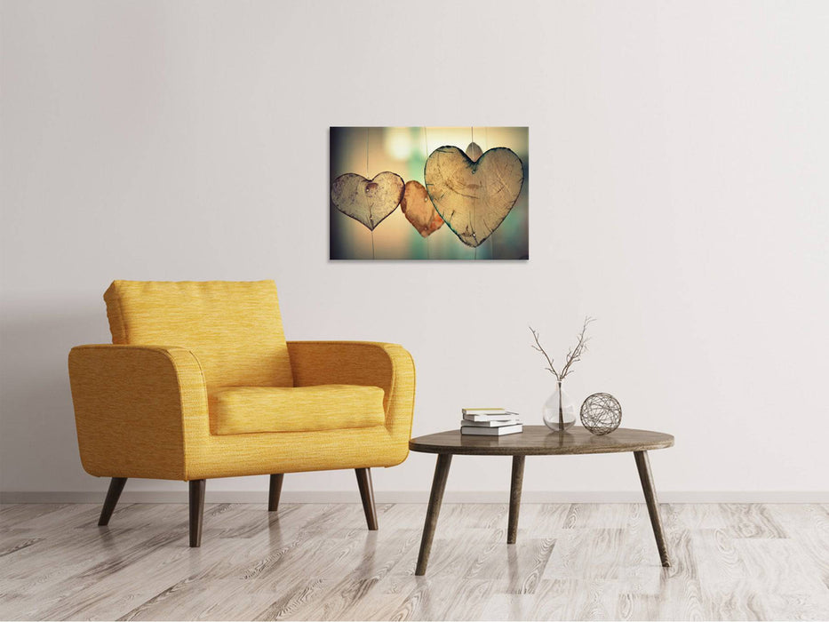 Tableaux sur toile Beaux coeurs