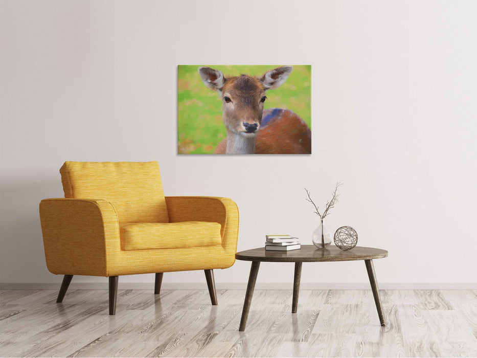 Tableaux sur toile Cerf mignon