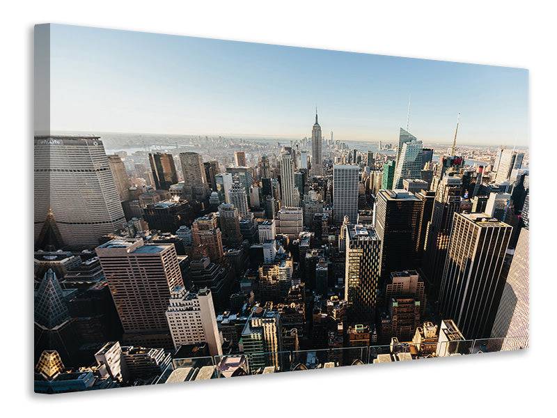 Tableau sur toile Au-dessus des toits de New York