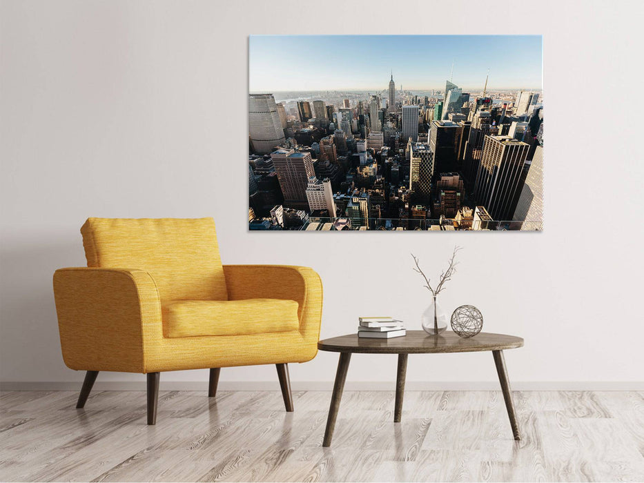 Tableau sur toile Au-dessus des toits de New York