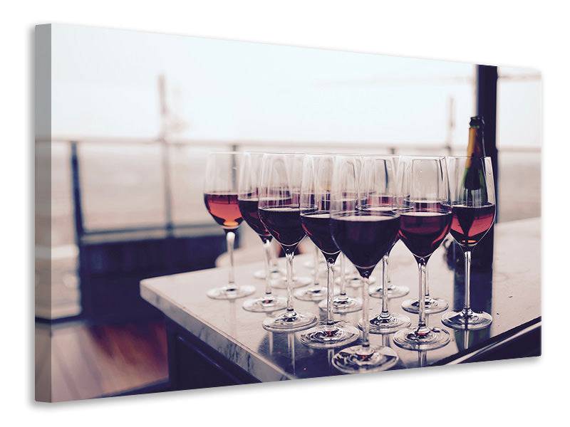 Canvas print Many wine glasses