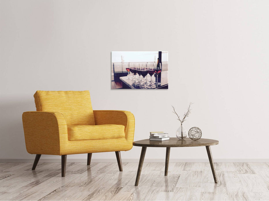 Canvas print Many wine glasses