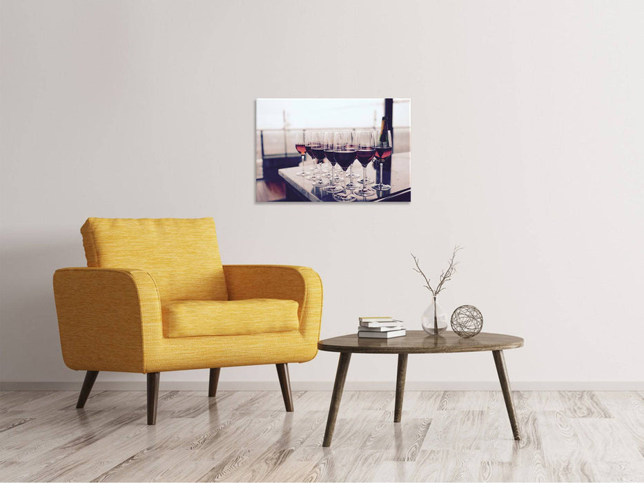 Canvas print Many wine glasses