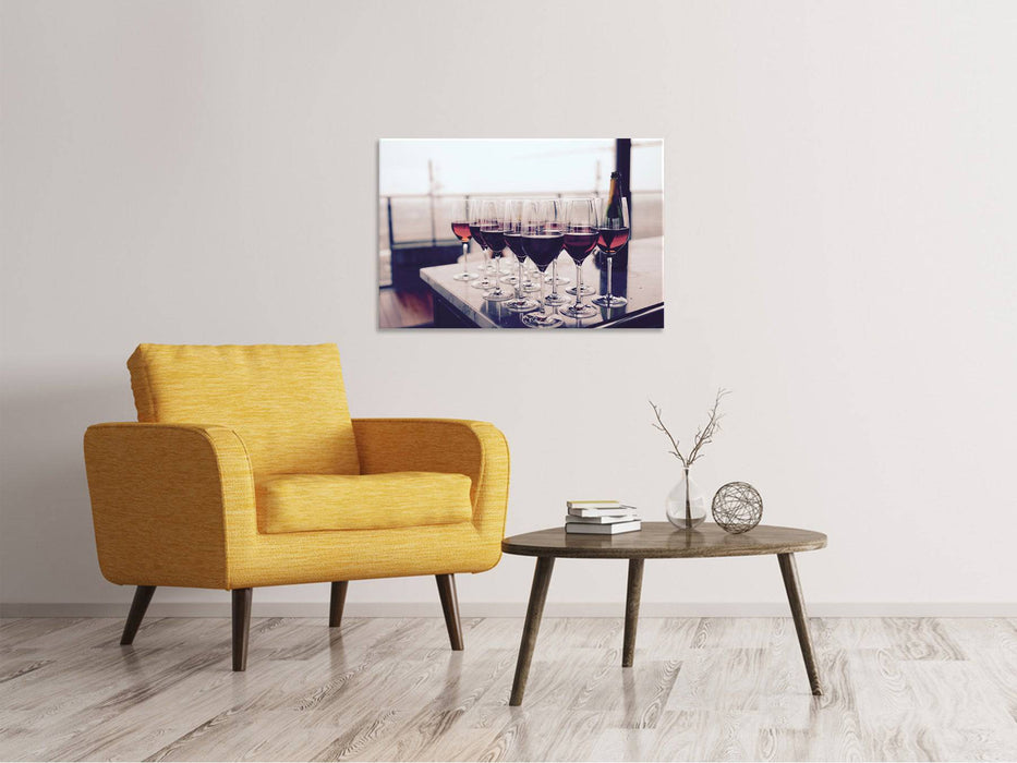 Canvas print Many wine glasses