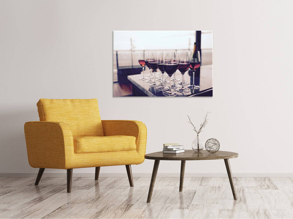 Canvas print Many wine glasses