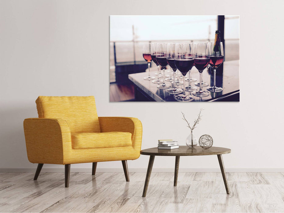 Canvas print Many wine glasses