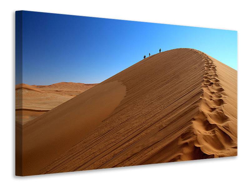 Canvas print Desert hike in Namibia