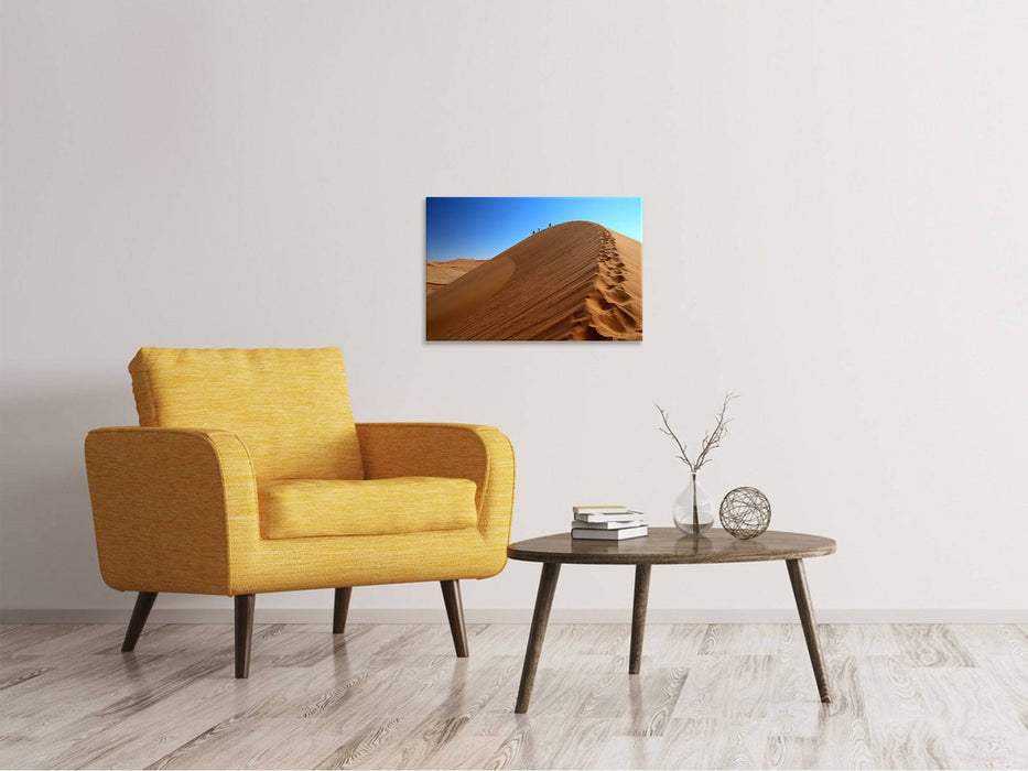 Canvas print Desert hike in Namibia