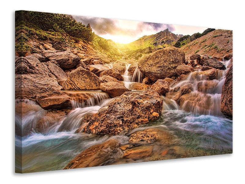 Canvas print Mountain waters