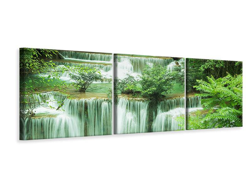 Panoramic 3-piece canvas picture 7 steps in Thailand