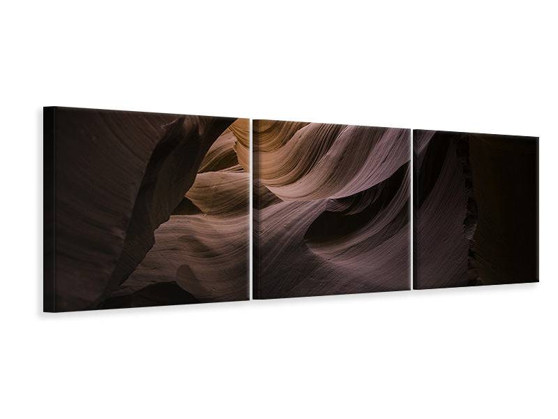 Tableau sur toile panoramique en 3 parties Gorges impressionnantes