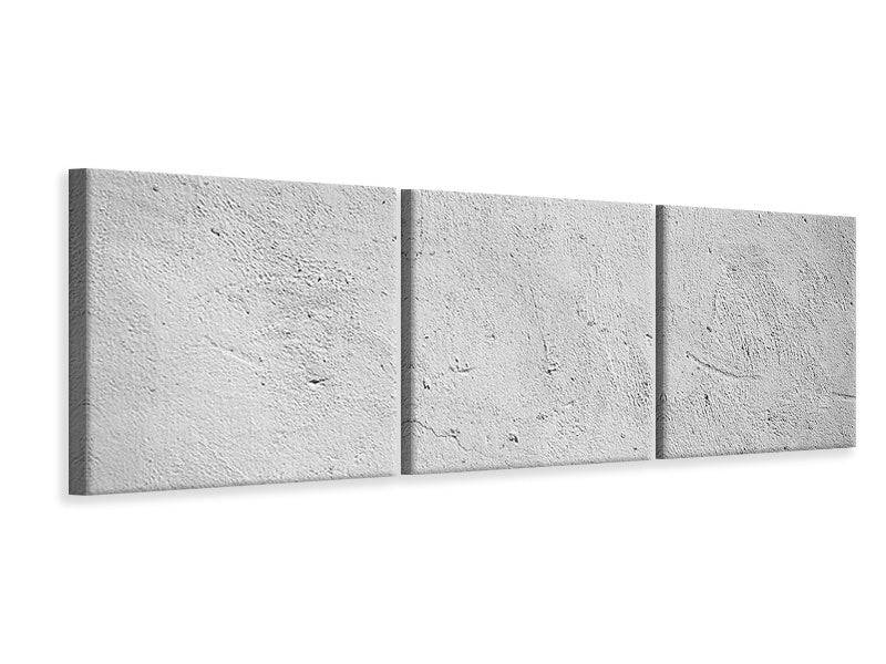 Panoramic 3-piece canvas picture concrete