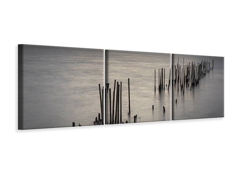 Panoramic 3-piece canvas picture The sea and the tears