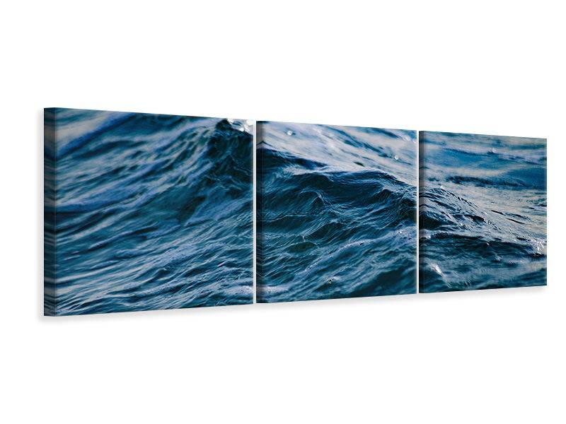 Tableau sur toile panoramique en 3 parties La Mer XL