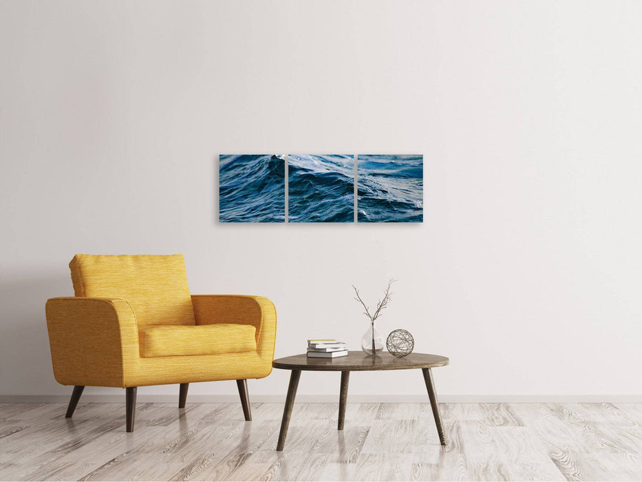 Tableau sur toile panoramique en 3 parties La Mer XL