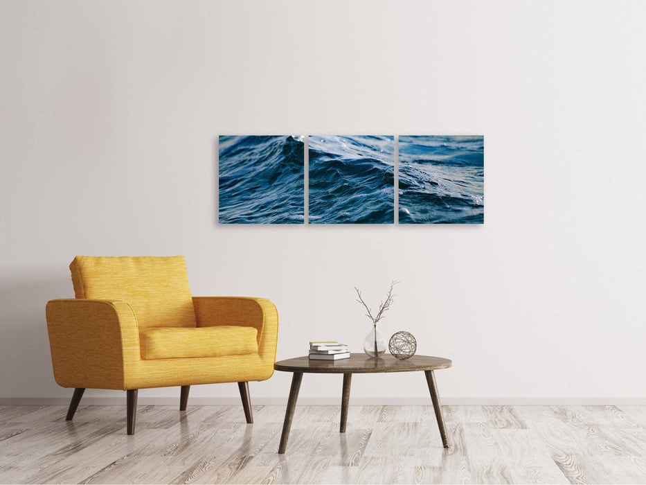 Tableau sur toile panoramique en 3 parties La Mer XL