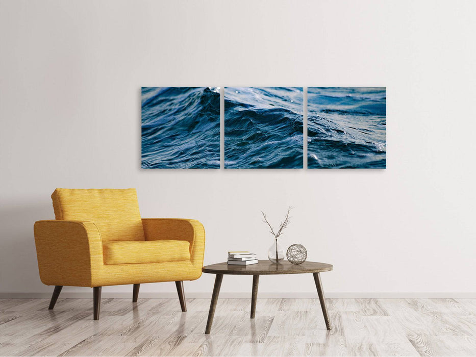 Tableau sur toile panoramique en 3 parties La Mer XL