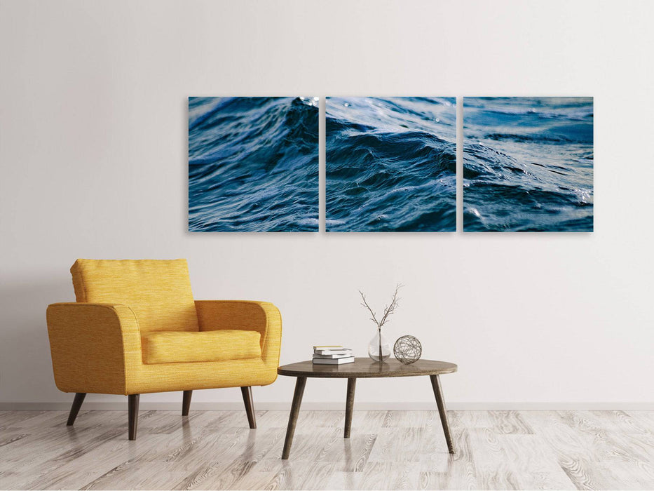 Tableau sur toile panoramique en 3 parties La Mer XL