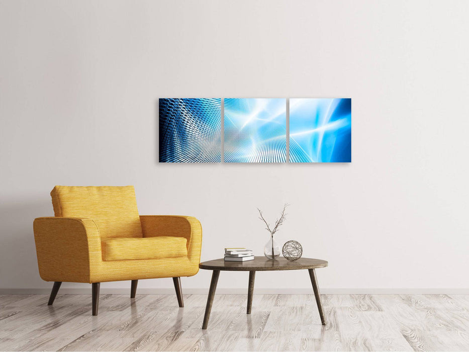 Panorama 3-piece canvas picture laser