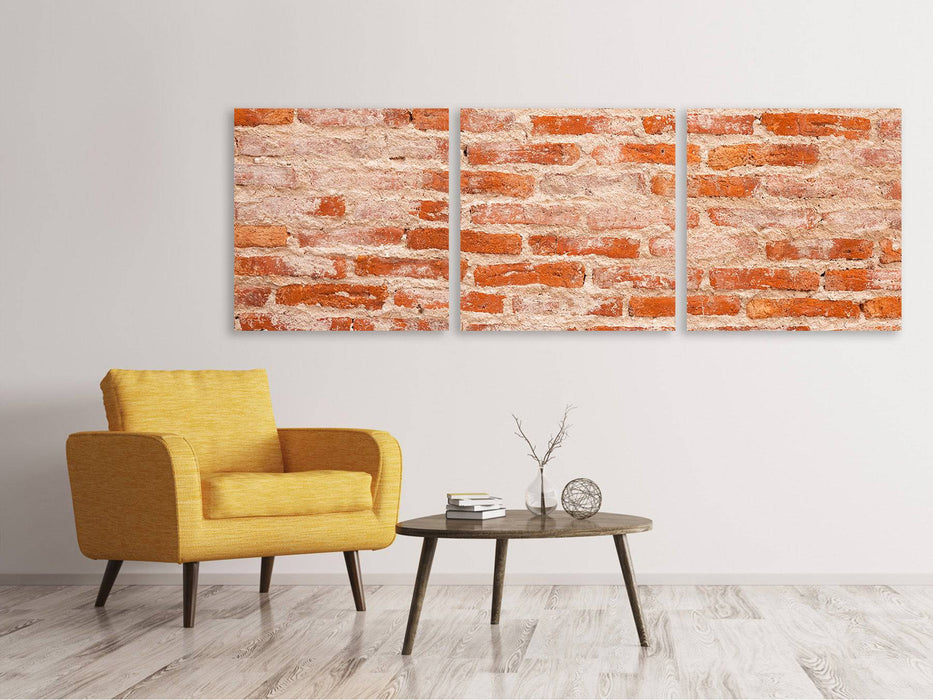 Panorama 3-piece canvas picture masonry